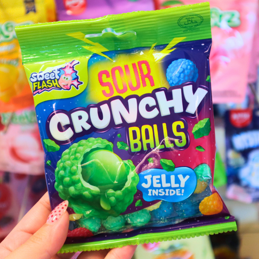 Sweet Flash Sour Crunchy Balls 120g (Sweet Flash) HALAL