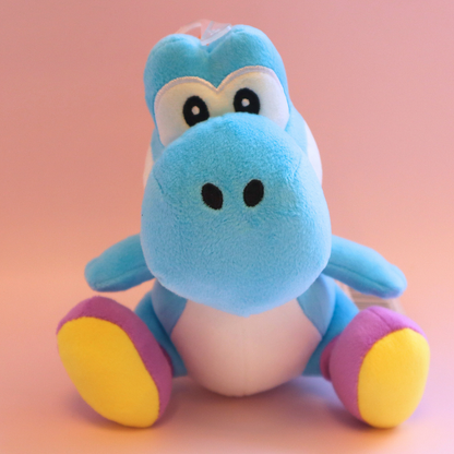 Super Mario All-Star Collection Plushie Light Blue Yoshi 20cm (SANEI)