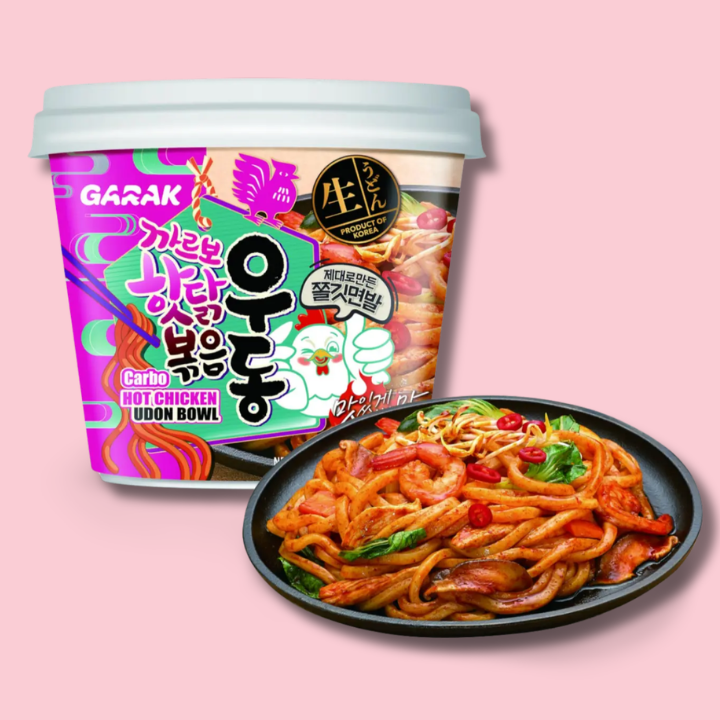 Instant Carbo Hot Chicken Udon Bowl 230g (GARAK)
