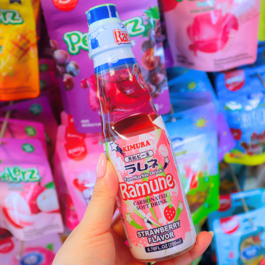 Ganso Ramune Strawberry 200ml (KIMURA)