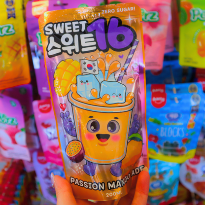 Pouch Drink Passion Mango Ade 200ml (Sweet16)