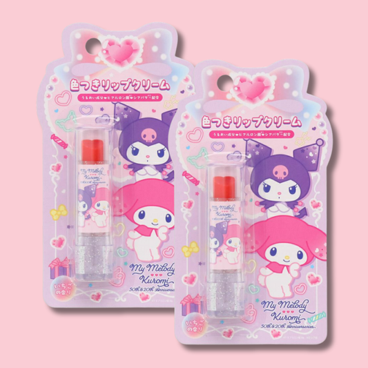 Sanrio My Melody & Kuromi Duftende Farge Lip Cream Strawberry (SHOBIDO)