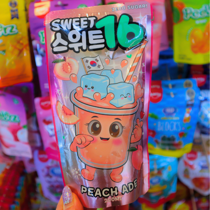 Pouch Drink Peach Ade 200ml (Sweet16)
