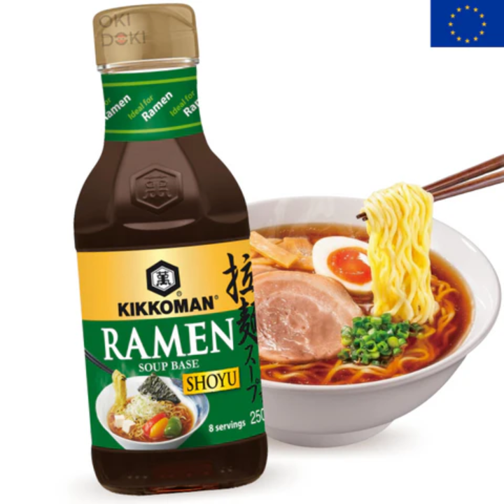 Konsentrert Ramen Nudelsuppe Base Shoyu (Sojasaus) 250ml (KIKKOMAN)