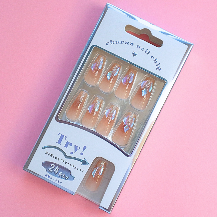 Press-On Nails Aurora Stone 24pcs (KAMIO)