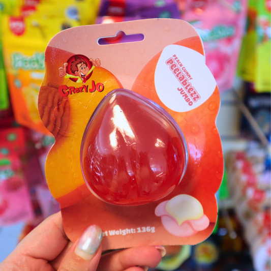 Peelablezz Jumbo Peach Gummy 136g (CRAZY JO)