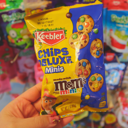 Chips Deluxe Bite Size Cookies with M&M's Mini's 85g (KEEBLER)