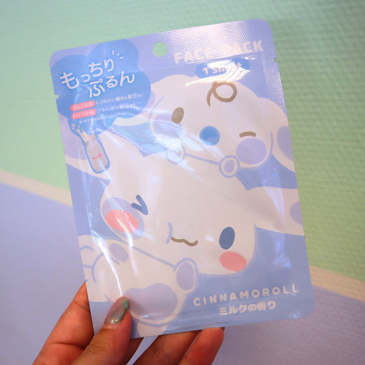 Sanrio Characters Mocchiri Purun! Face Pack Cinnamoroll Milk 25ml (KAMIO)