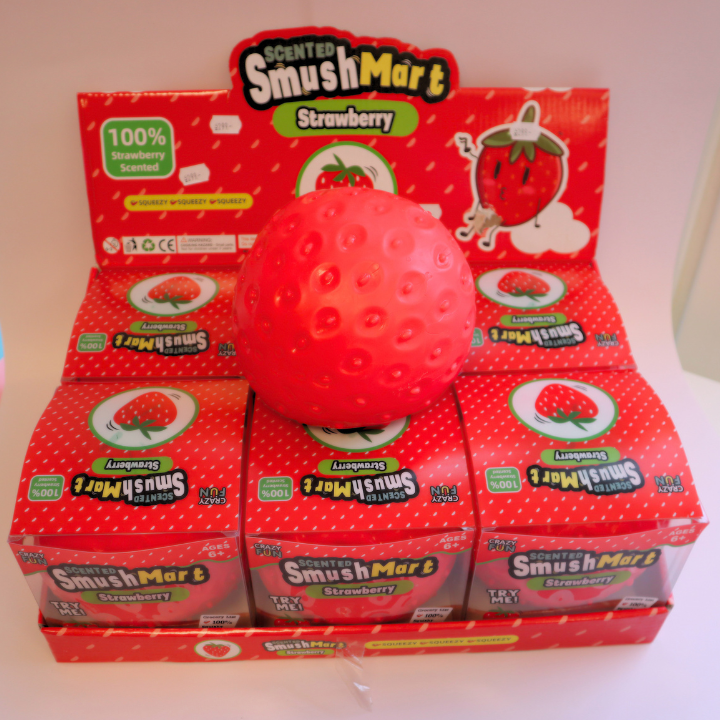 Scented Jumbo Squishy SmushMart Strawberry (Crazy Fun)