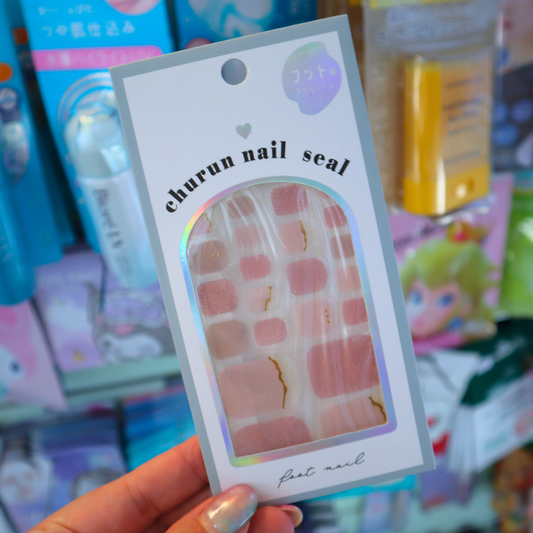 Pedicure Stickers Simple Pink (KAMIO JAPAN)