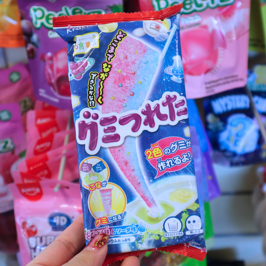 DIY Candy Gumi Tsureta Fishing Gummy Grape Soda (KRACIE)