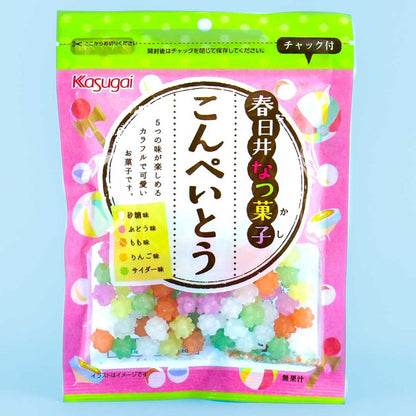 Konpeito Colourful Sugar Candy Fruit Flavours 85g (KASUGAI)
