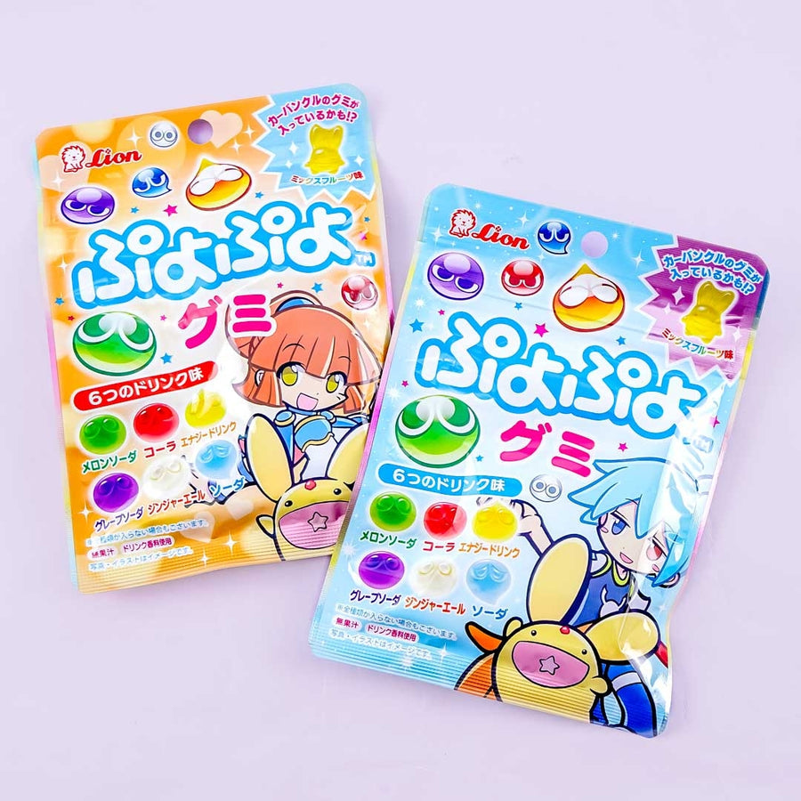 Puyo Puyo Puzzle Game Drinks Flavour Gummies 30g (LION)