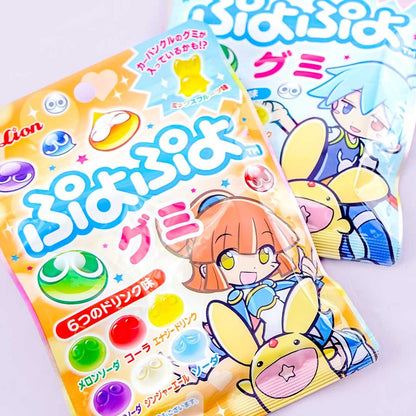 Puyo Puyo Puzzle Game Drinks Flavour Gummies 30g (LION)