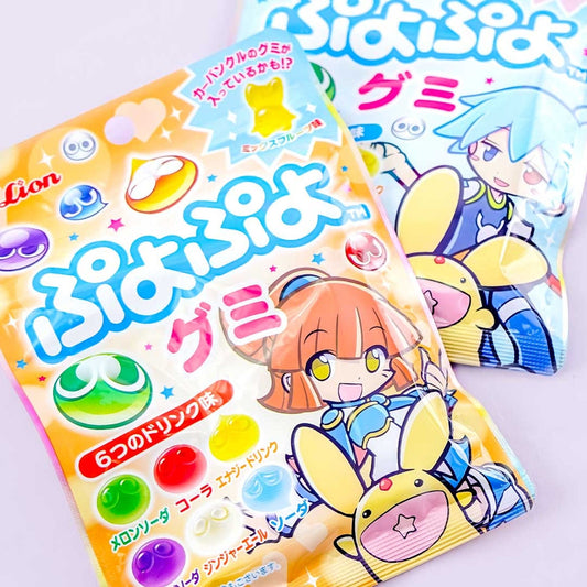 Puyo Puyo Puzzle Game Drinks Flavour Gummies 30g (LION)