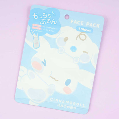 Sanrio Characters Mocchiri Purun! Face Pack Cinnamoroll Milk 25ml (KAMIO)
