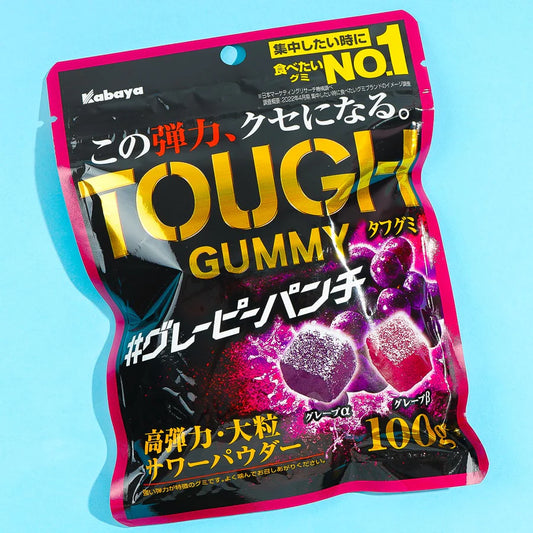 Tough Gummy Candy  Dual Grape Punch 100g (KABAYA)