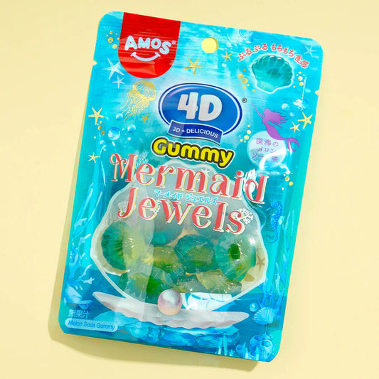 4D Gummy Mermaid Jewels Melon Soda Flavour 56g (AMOS) DATOVARE