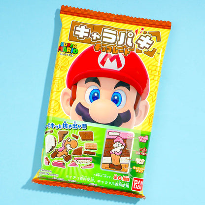 Super Mario Characters Paki Chocolate w/Wheat Puff 27g (BANDAI)