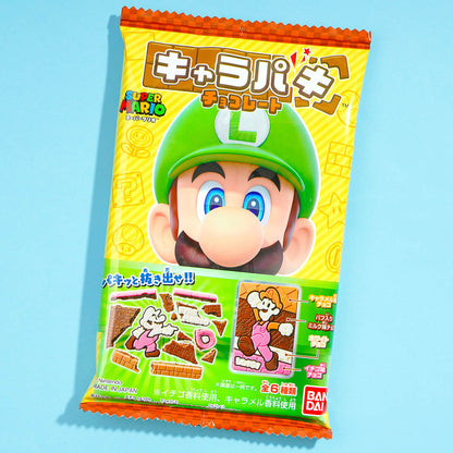 Super Mario Characters Paki Chocolate w/Wheat Puff 27g (BANDAI)