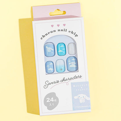 Sanrio Press-On Nails Cinnamoroll 24pcs (KAMIO)