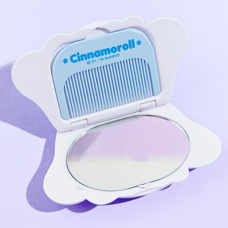 Sanrio Cinamoroll Compact Mirror & Comb Set (SANRIO)