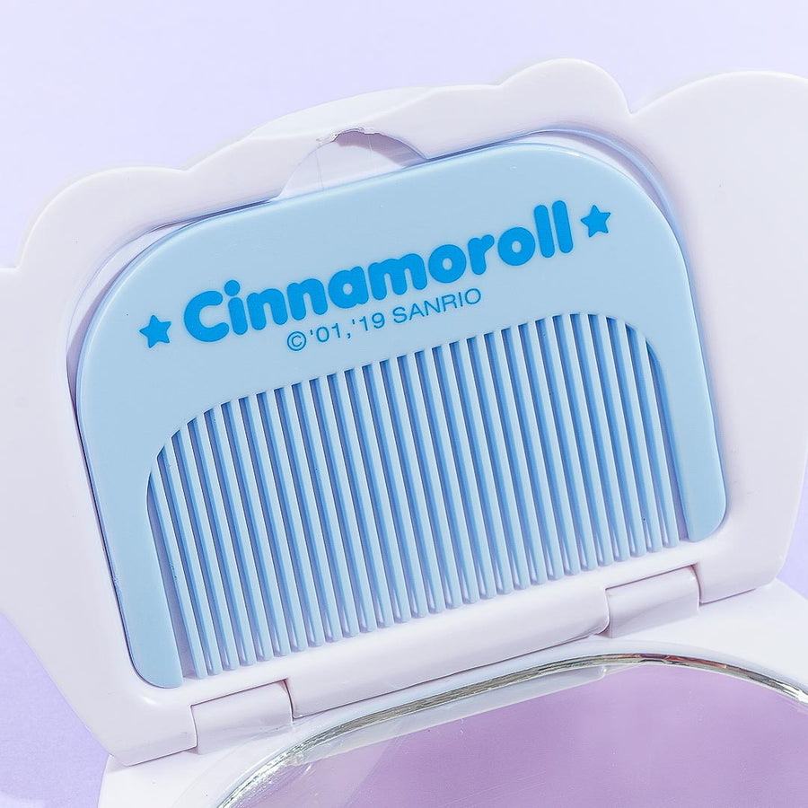 Sanrio Cinamoroll Compact Mirror & Comb Set (SANRIO)