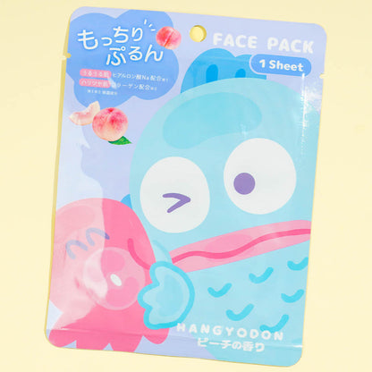 Sanrio Characters Mocchiri Purun! Face Pack Hangyodon Peach 25ml (KAMIO)