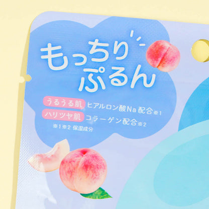 Sanrio Characters Mocchiri Purun! Face Pack Hangyodon Peach 25ml (KAMIO)