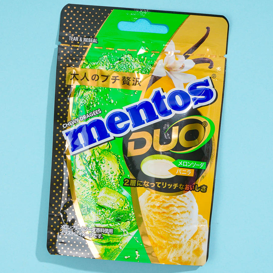 Mentos Duo Candy Melon Soda & Vanilla 45g (KRACIE)