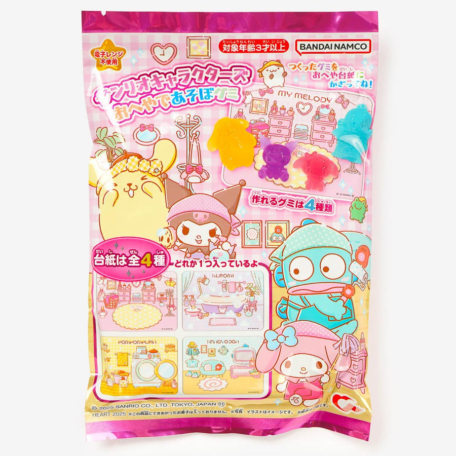 Sanrio Characters Let's Play in the Room Gummy Candy Kit 12g (HEART)
