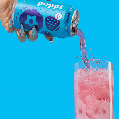 Prebiotic Soda Wild Berry 355ml (POPPI)