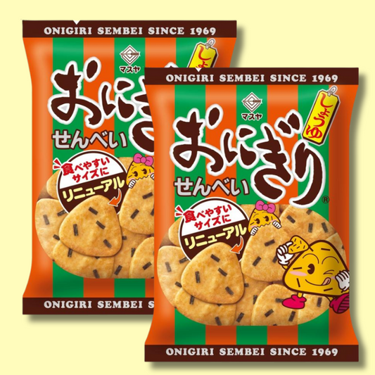 Onigiri Senbei Original Rice Snack 92g (MASUYA)
