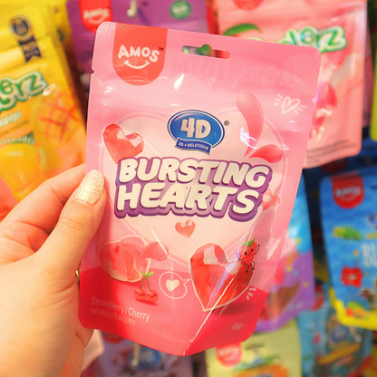 4D Bursting Hearts Candy 65g (AMOS)