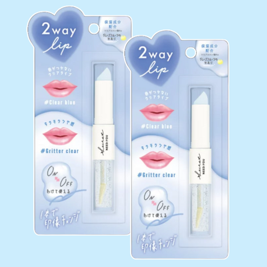 Duftende 2-Way Lipcolor Clear Blue X Glitter Clear