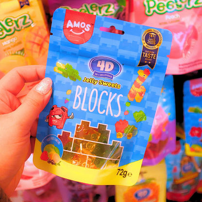 4D Gummy Blocks Big Bag 72 g (AMOS)