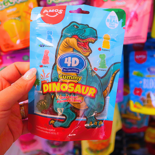 4D Fruit Gummy Dinosaur 65g (AMOS) DATOVARE