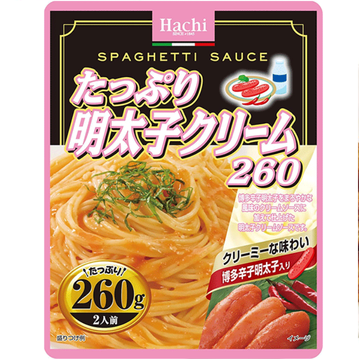 Instant Spaghetti Sauce Mentaiko Cream 260g (HACHI)