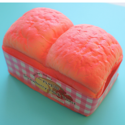 Licensed Jumbo Squishy Thick Strawberry Toast 15cm (Rice Deer's Squishy)