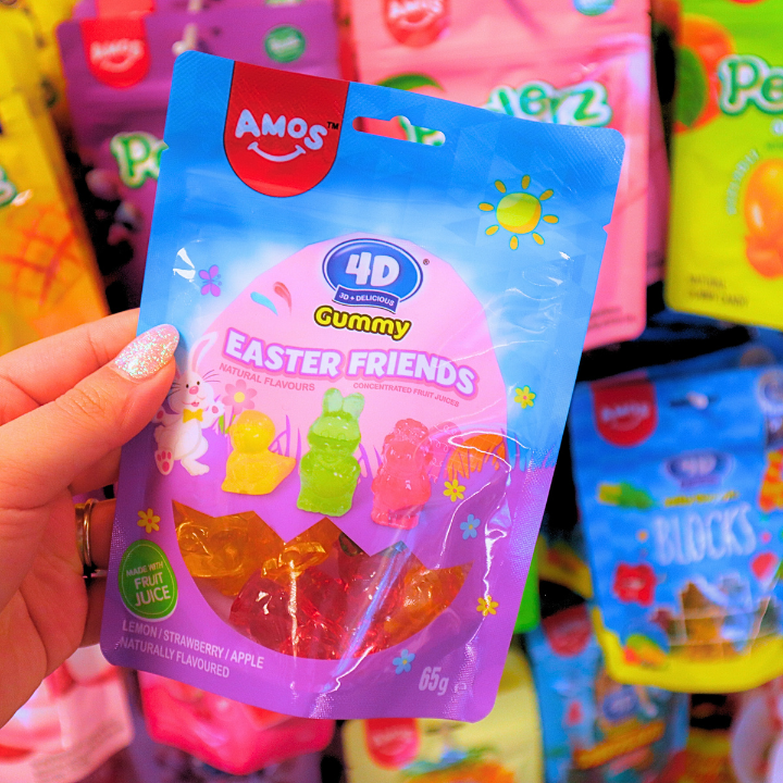 4D Gummy Easter Friends 65g (AMOS)