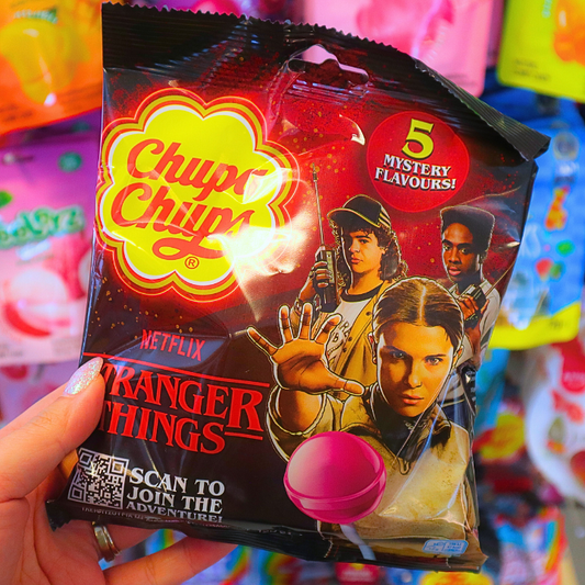 Chupa Chups Stranger Things 5 MYSTERY Flavours Lollipops 120g