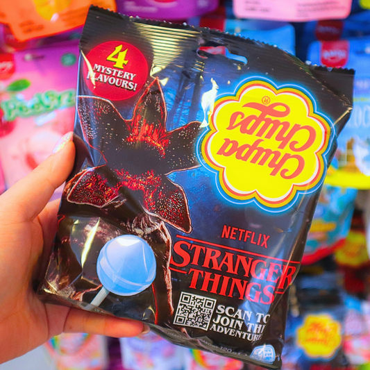 Chupa Chups Stranger Things 4 MYSTERY Flavours Lollipops 120g