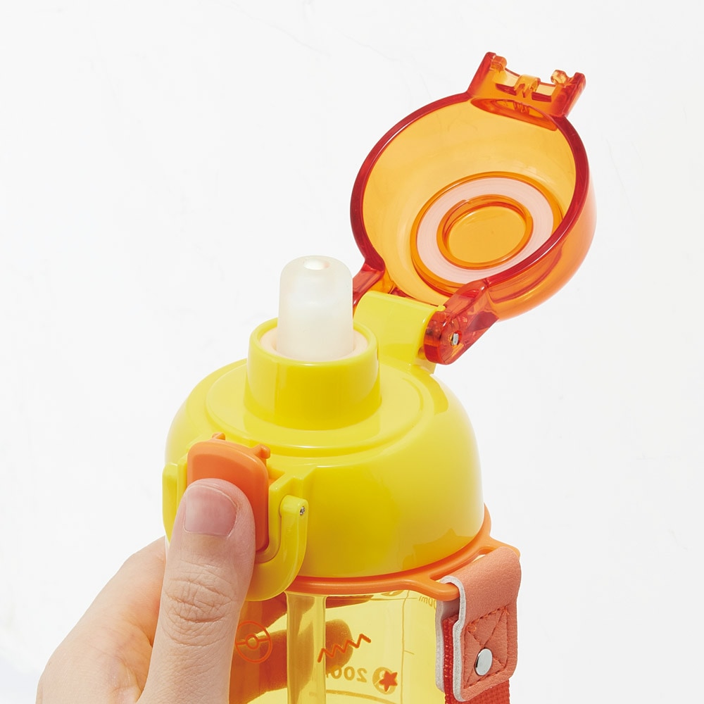Pokemon Pikachu One Push Straw Water Bottle 630ml (SKATER)
