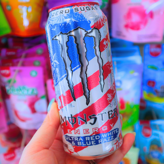 (LIMITED!!) Monster Ultra Red White & Blue Razz Energy 473 ml