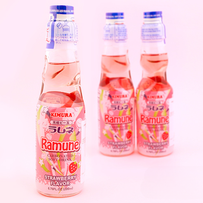 Ganso Ramune Strawberry 200ml (KIMURA)