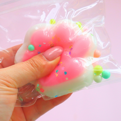 Taba Squishy Cat Paws Hvit & Rosa