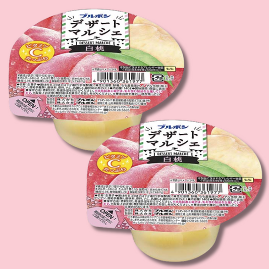 Dessert Marche Peach Jelly Dessert 140g (BOURBON)