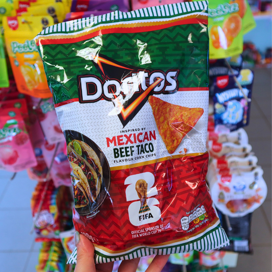 Special FIFA World Cup 2026 edition! Doritos Mexican Beef Taco Tortilla Sharing Crisps 180g