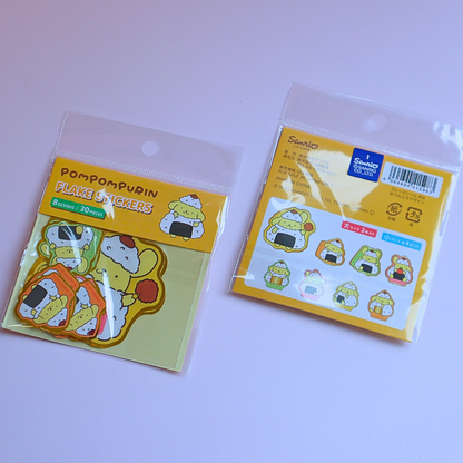 Sticker Flakes Sanrio Pompompurin Golden Detail 30pcs (SANRIO)