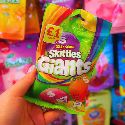 Skittles Giants Crazy Sours 116g VEGAN